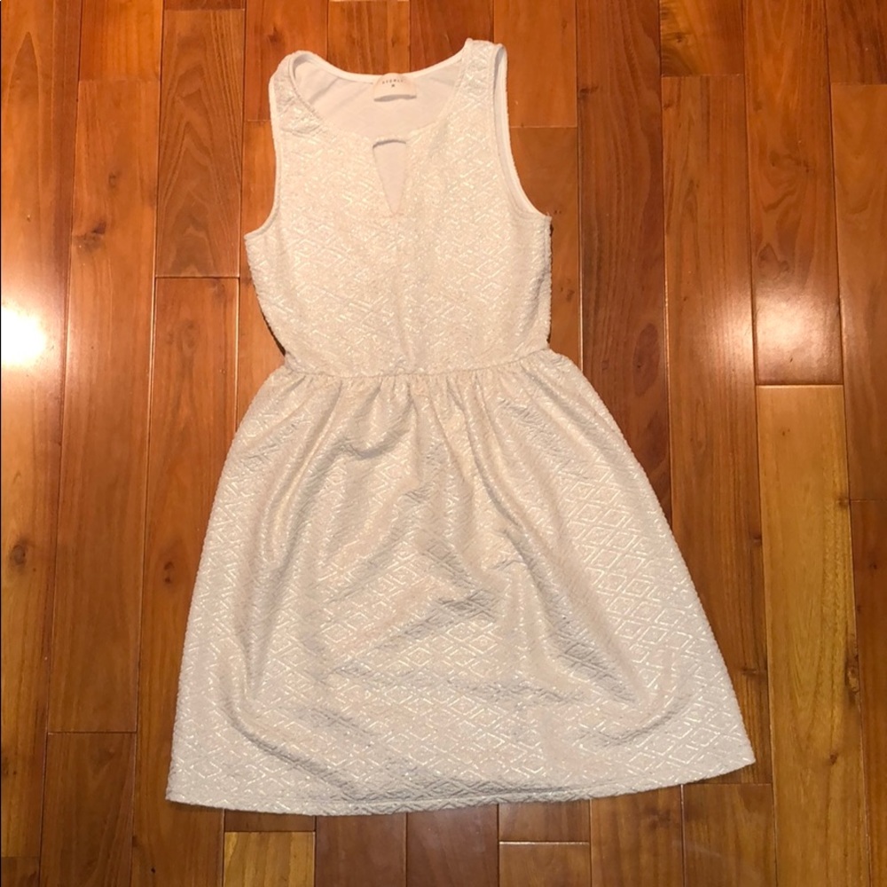 Shimmery Crème Dress